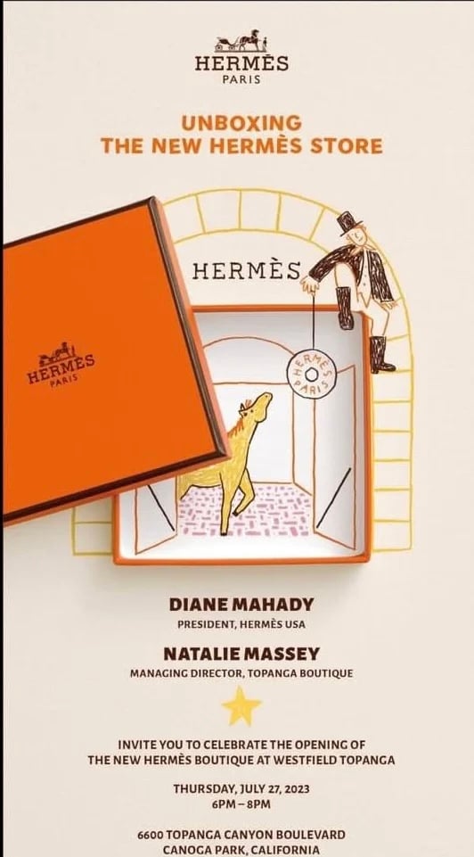 Los Angeles: Hermès store opening