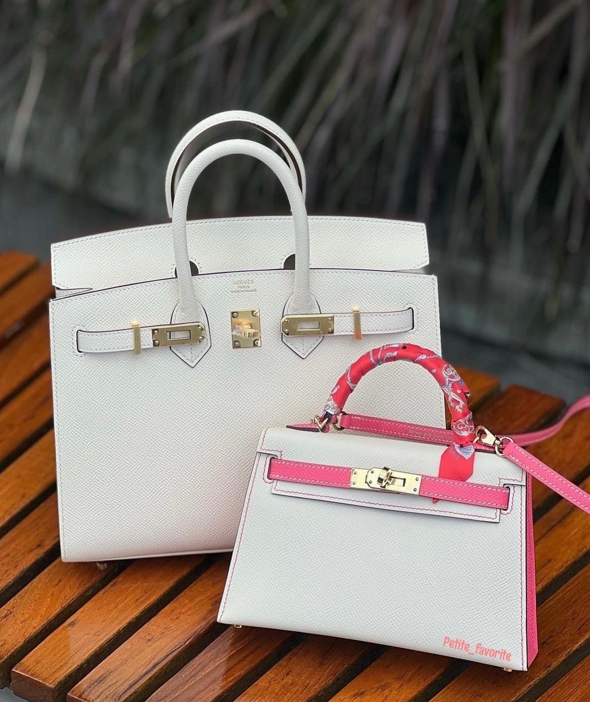 Hermes Kelly bag 25 Sellier Rose tyrien Ostrich leather Silver