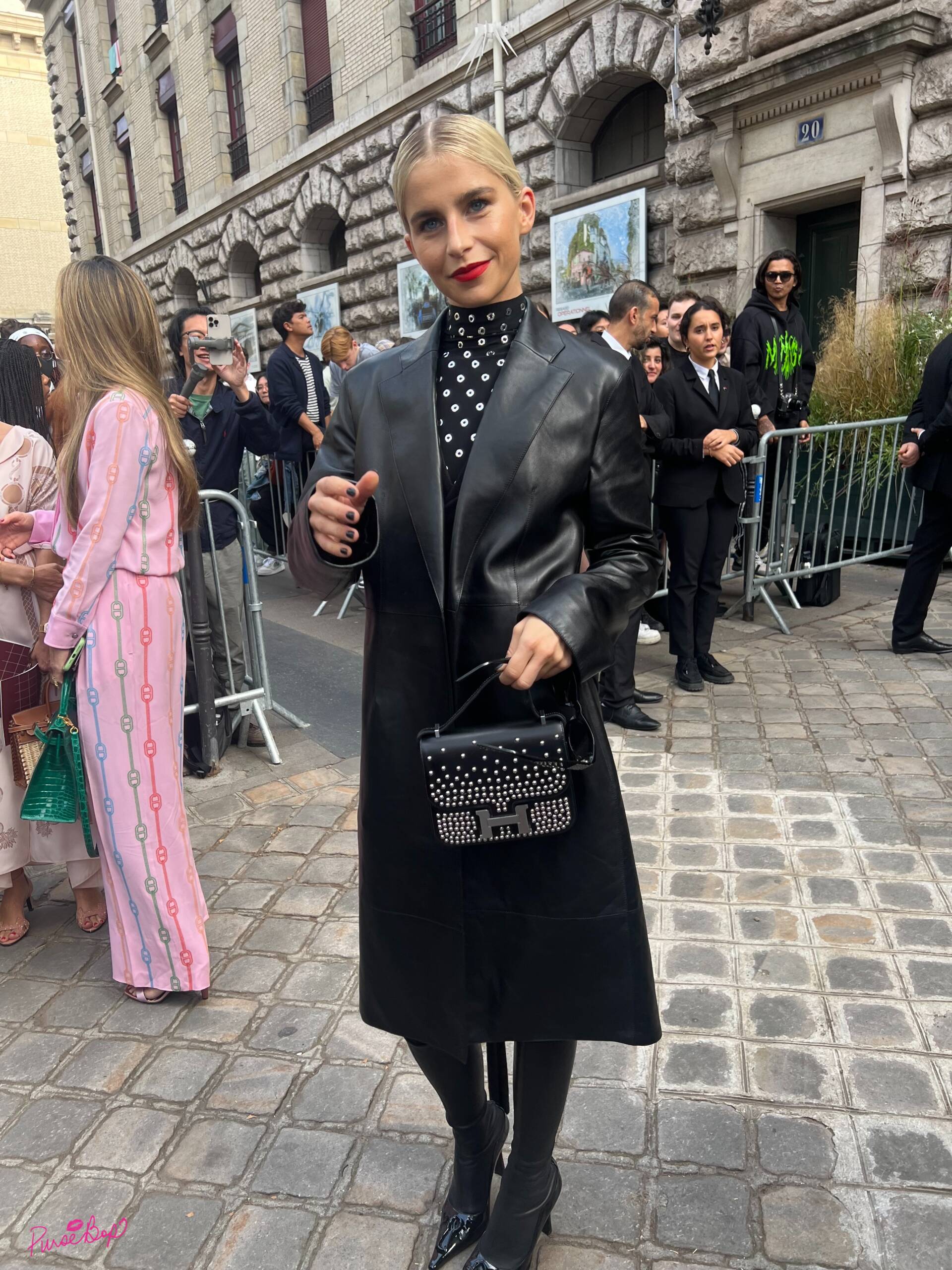 Snehal and Jyoti Babani seen outside Chanel show wearing round