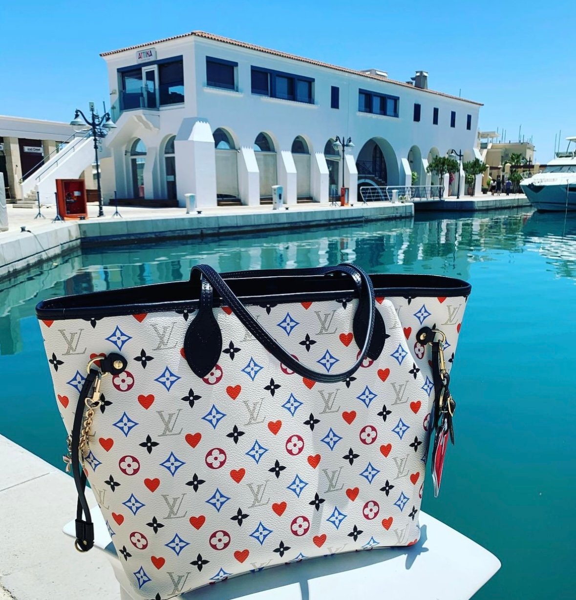 Louis Vuitton Mist Neverfull MM Special Summer ed By The Pool