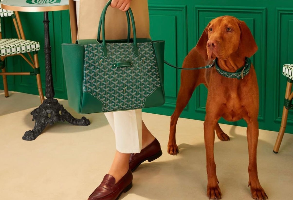 Goyard Anjou Tote Mini White in Calfskin/Canvas with Palladium-tone - US