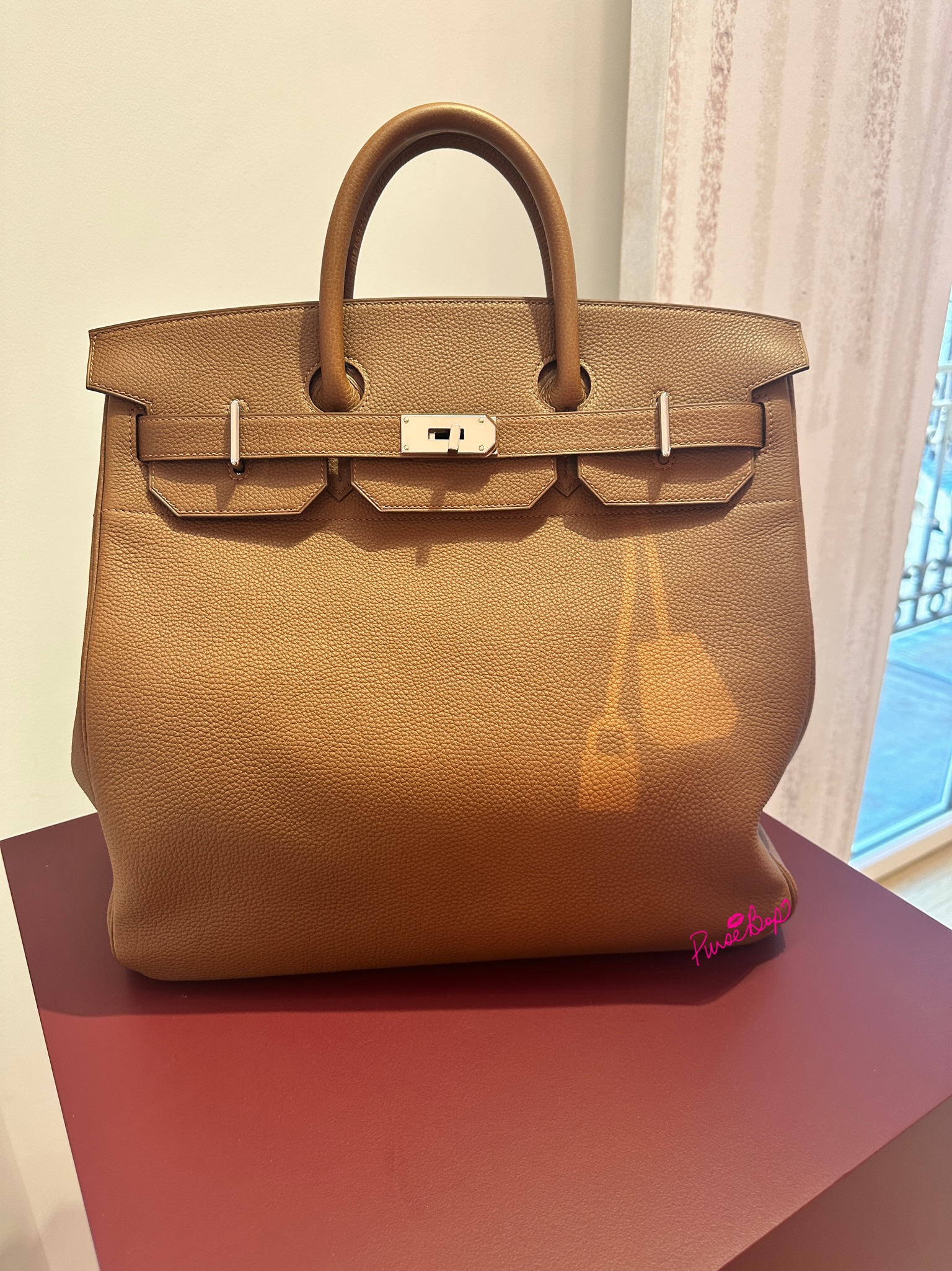 Hermès, Chocolat Togo Birkin with Gold Hardware