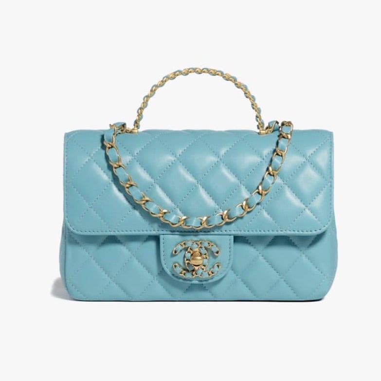 Chanel Blue Ombre Quilted Caviar Medium Sunset On The Sea Flap