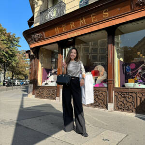 Emily in Paris Gets a Leather Appointment | Emily in Paris with Hermès Luck | hermes george v | hermes leather appointment paris | how to get a kelly bag in paris | hermes paris appointment system