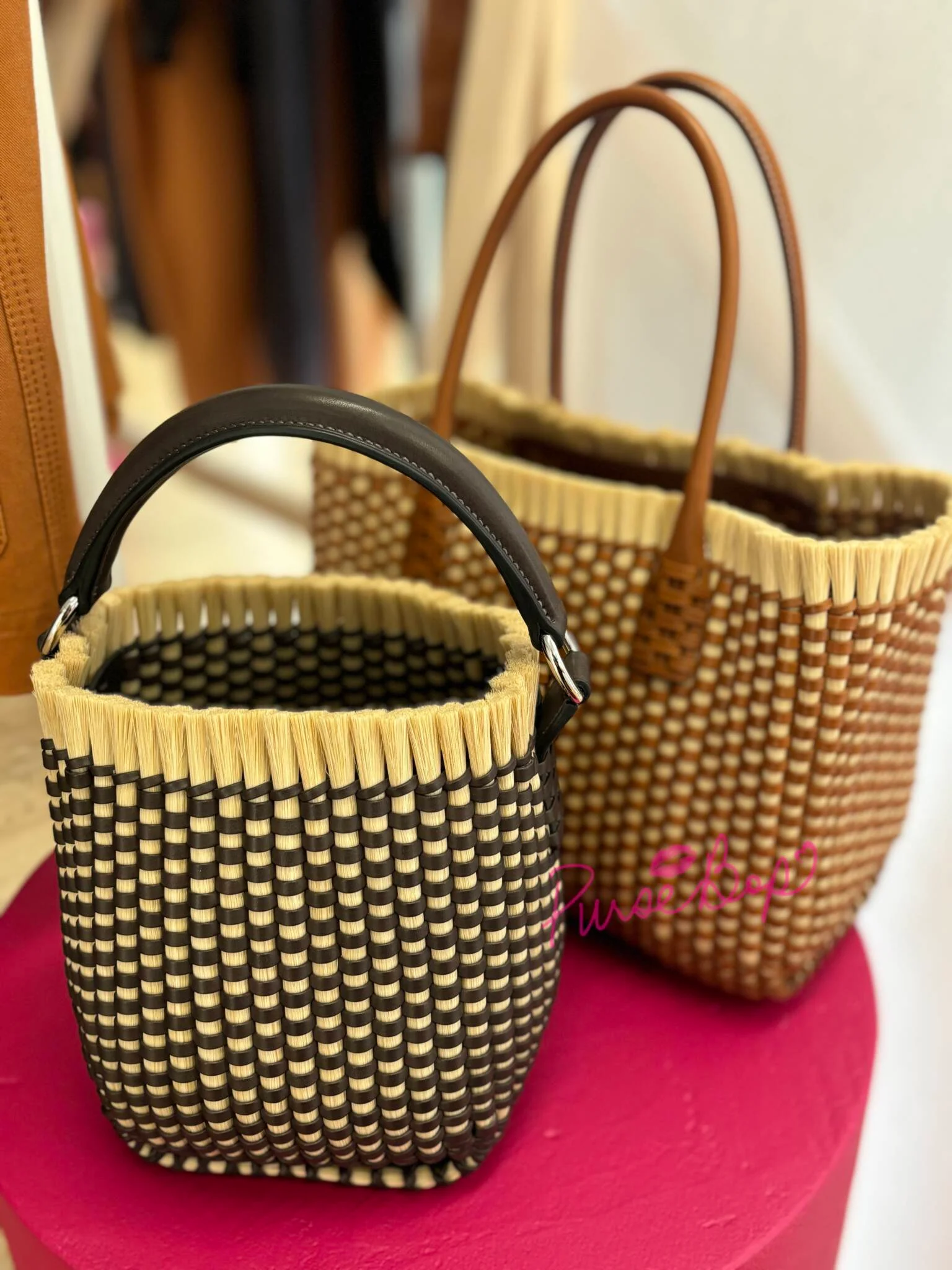 hermès horsehair Cabas Tressage & Panier Tressage 