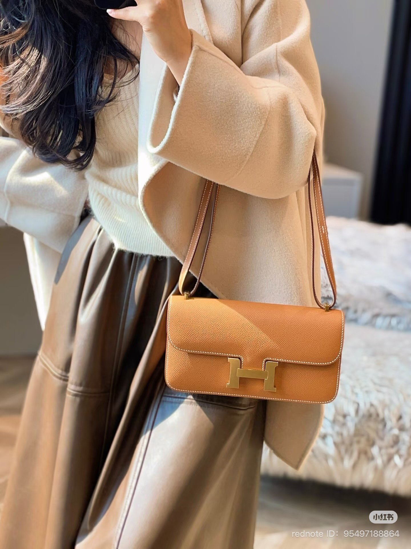 hermès gold constance elan epsom