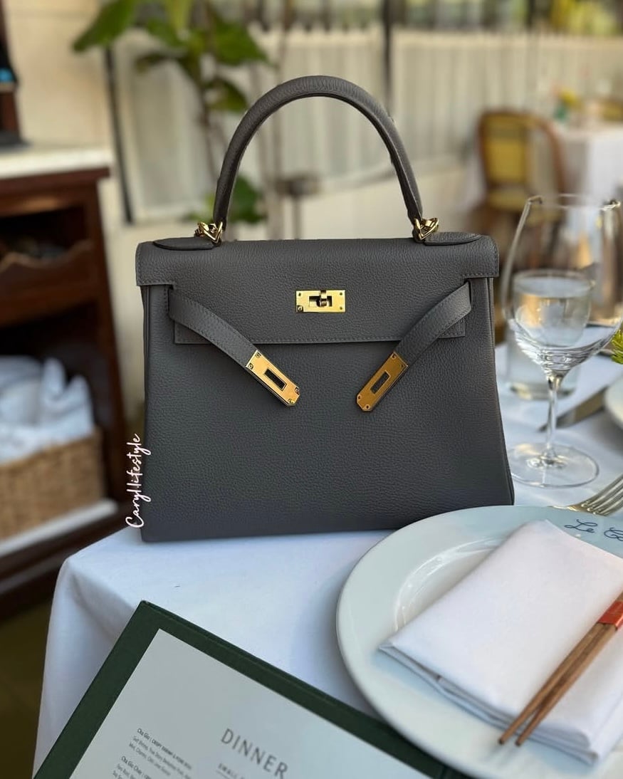 hermès etain kelly 25
