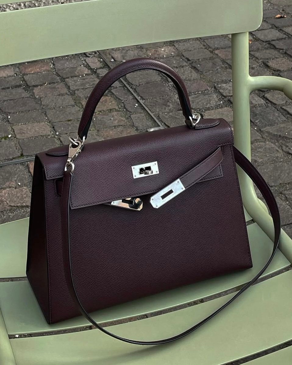 Hermès kelly rouge sellier palladium hardware