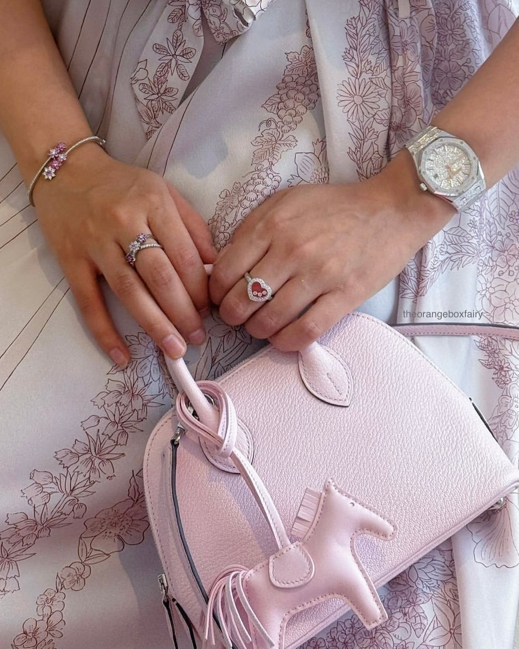 hermès rose darling mini bolide