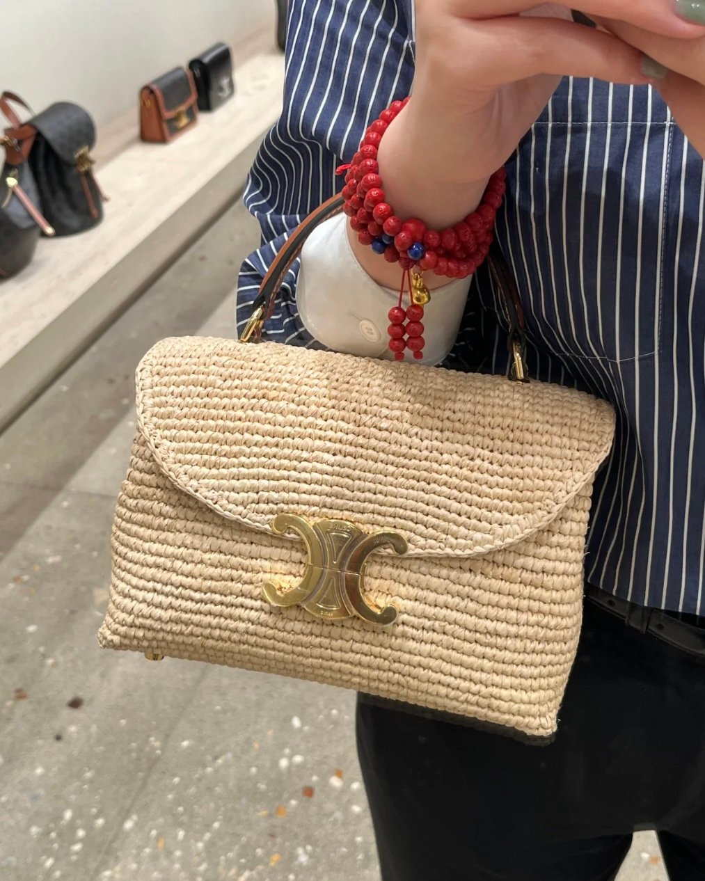 celine raffia nino