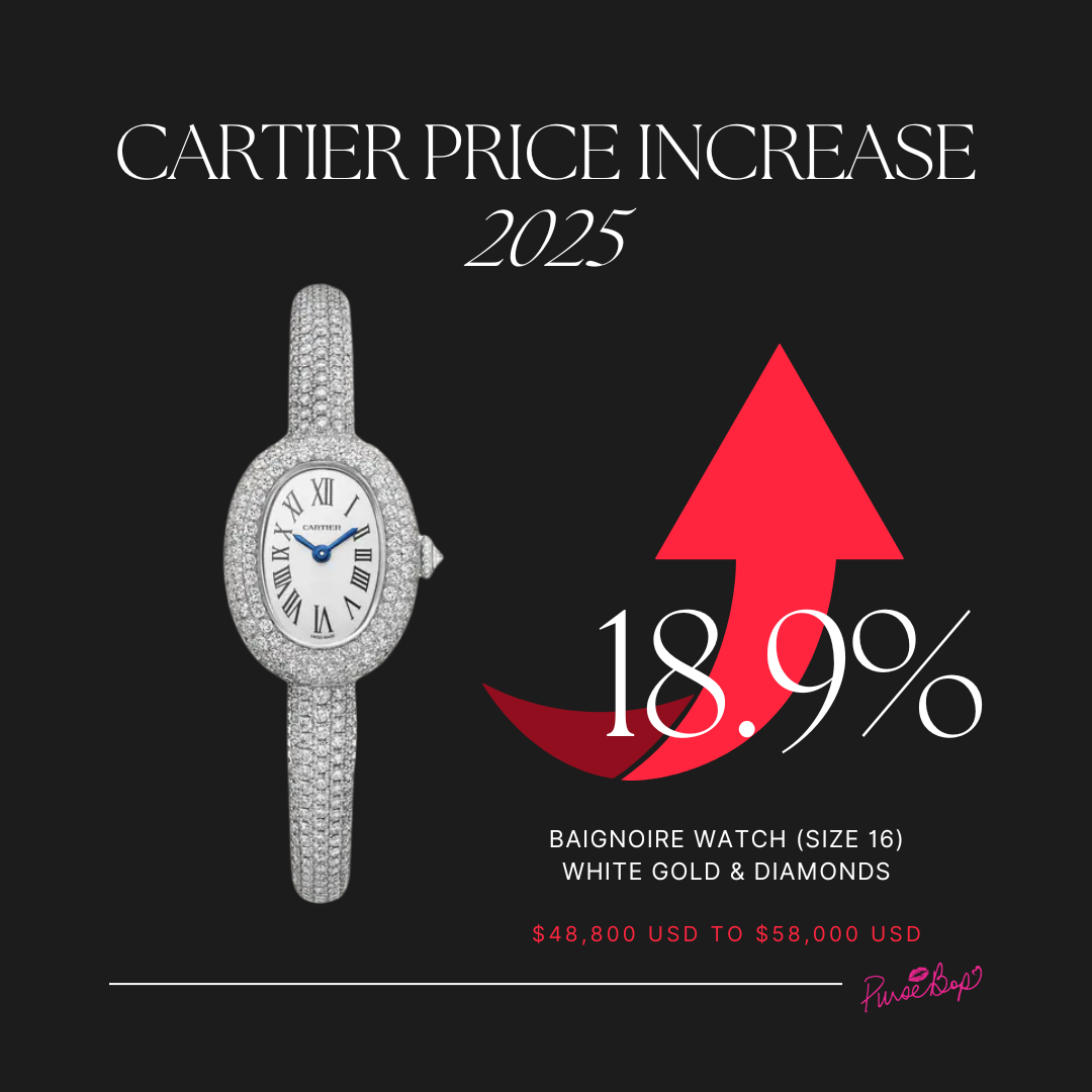 cartier price increase 2025 | baignoire price | new cartier prices