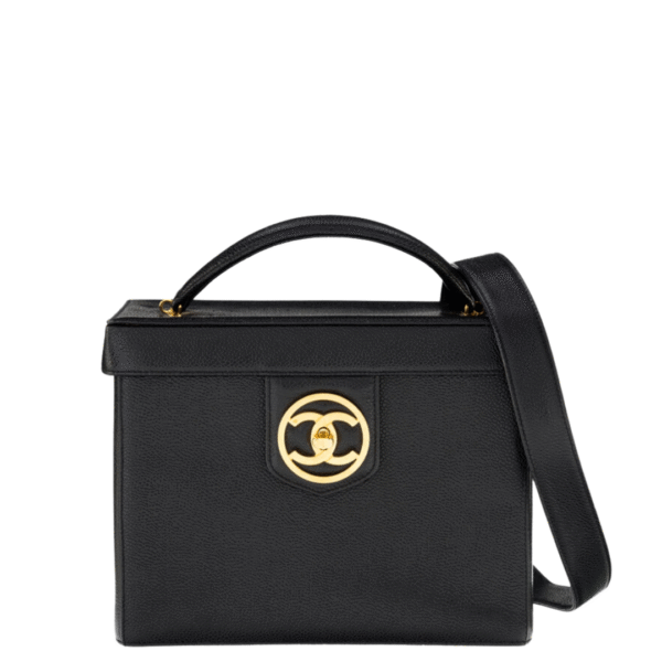 Chanel Vintage Caviar Leather Vanity Case