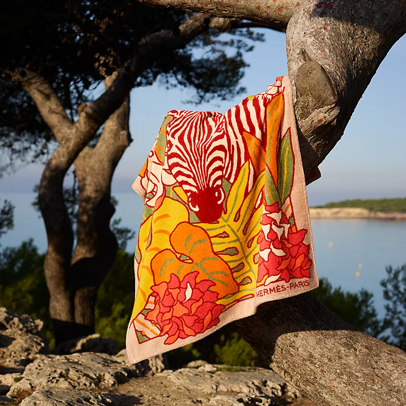 【シェーヌダンクル☆】Hermes Escale a la Plage ビーチタオル 2022年 HERMES エルメス タオル ビーチマット・ビーチタオル LE