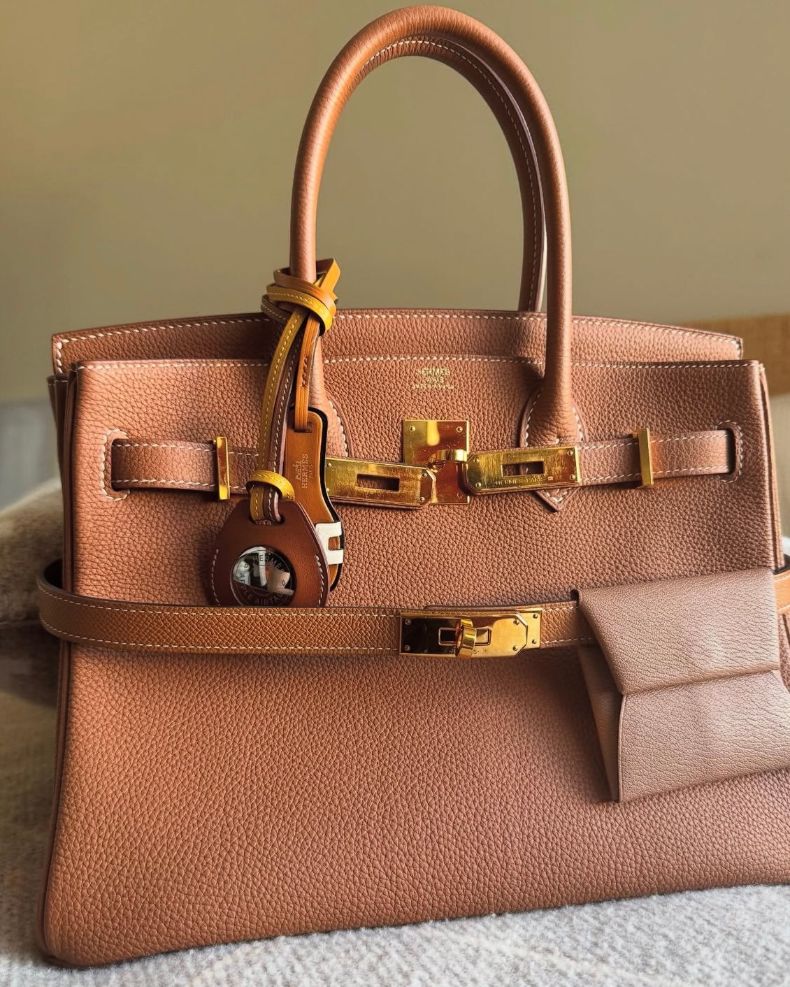 DIY gold hermes cargo birkin