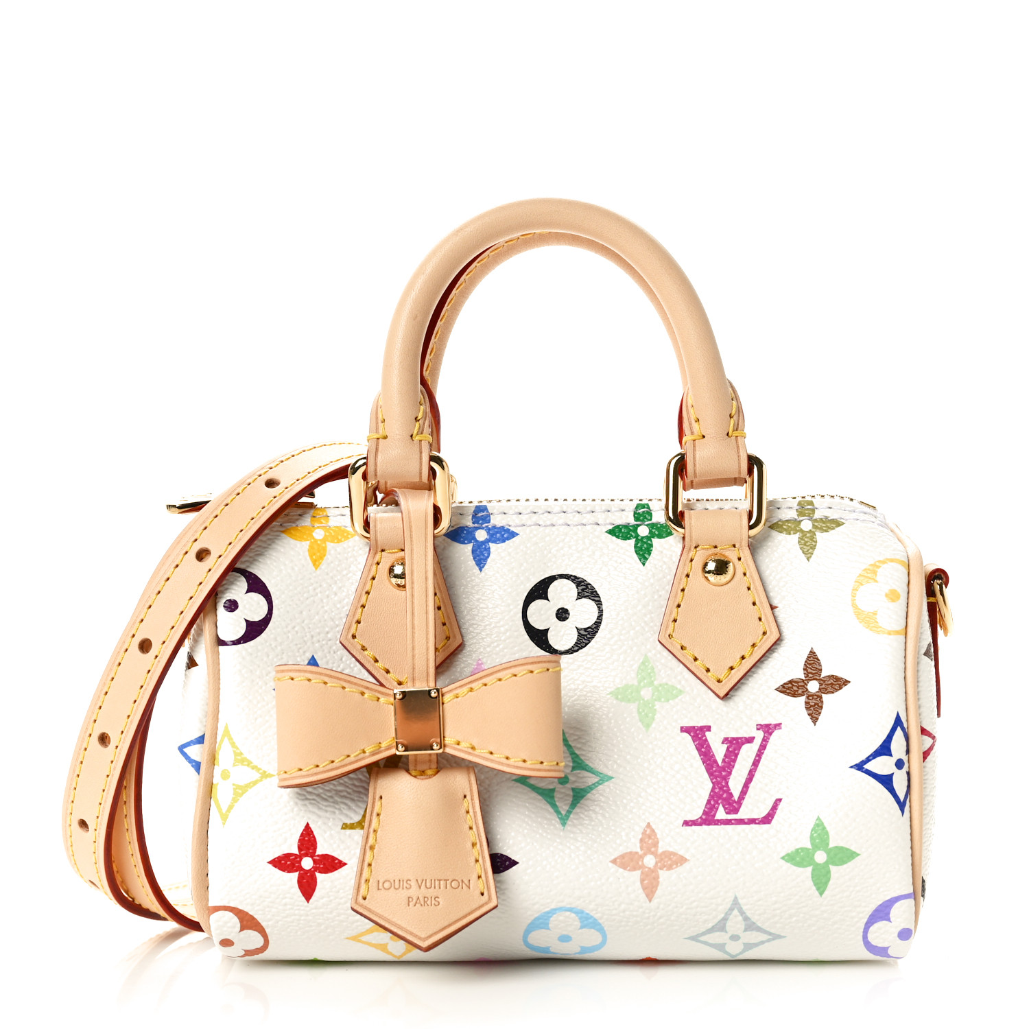 LOUIS VUITTON LV X TM Monogram Multicolor Nano Speedy White