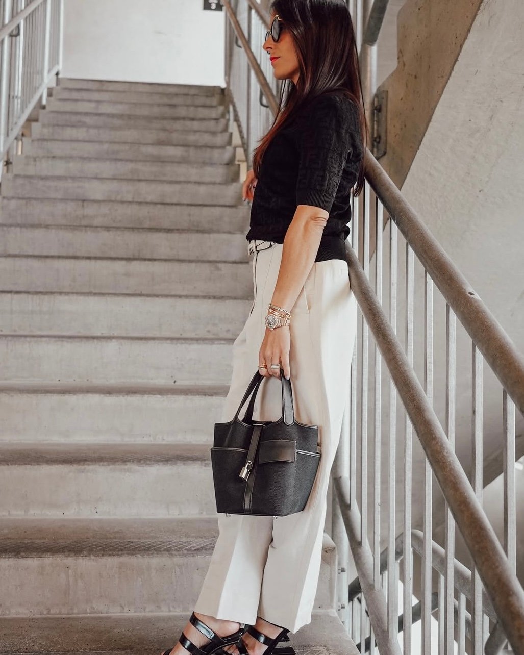 hermes picotin 18 pocket bag black