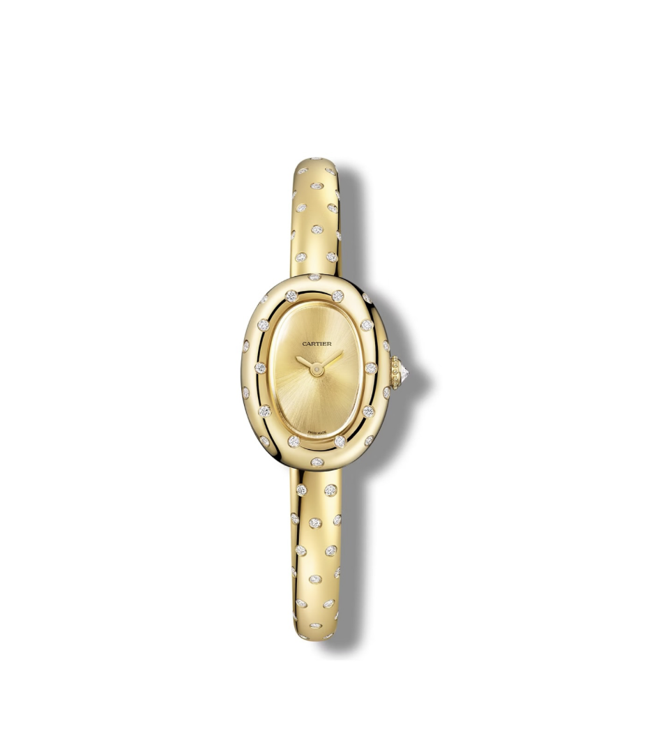 Cartier baignoire diamond polka dot