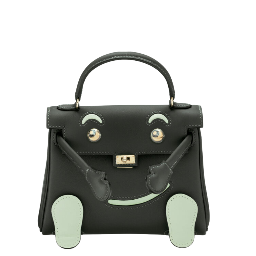 Hermès Vert Fonce & Vert Peppermint Swift Leather Quelle Idole Kelly Doll