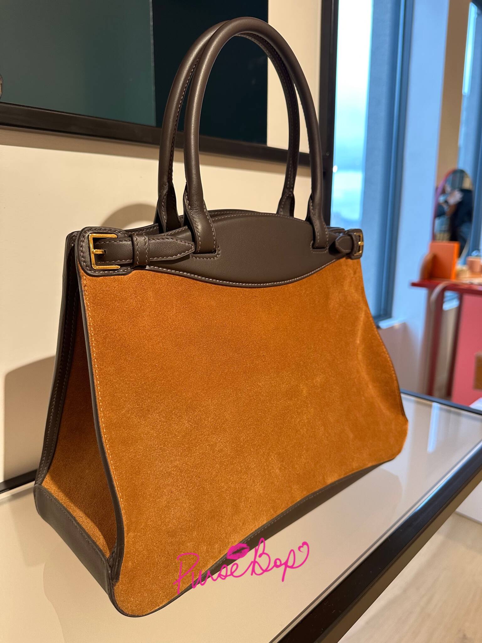 hermes suede bridon bag 