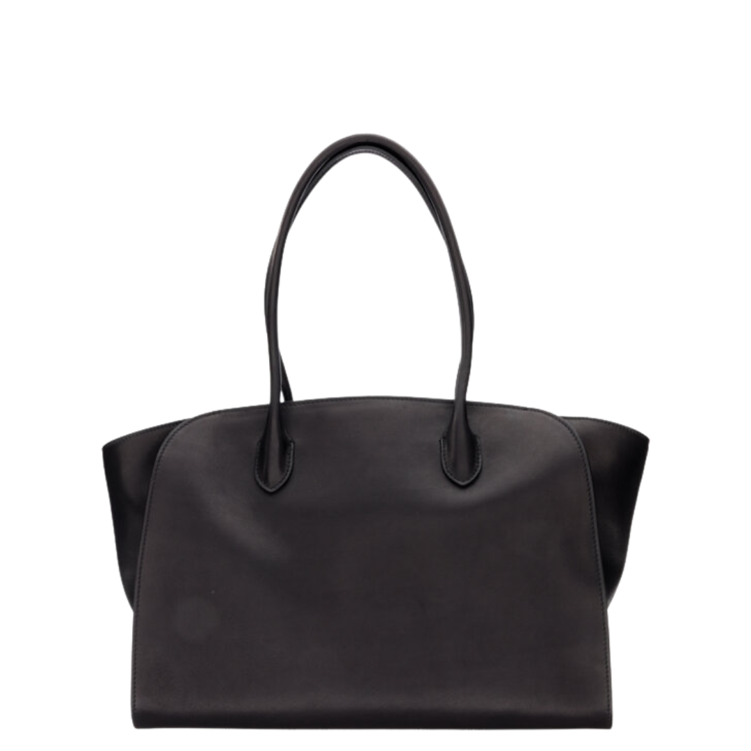 The Row Black Leather Marlo 14 Bag 