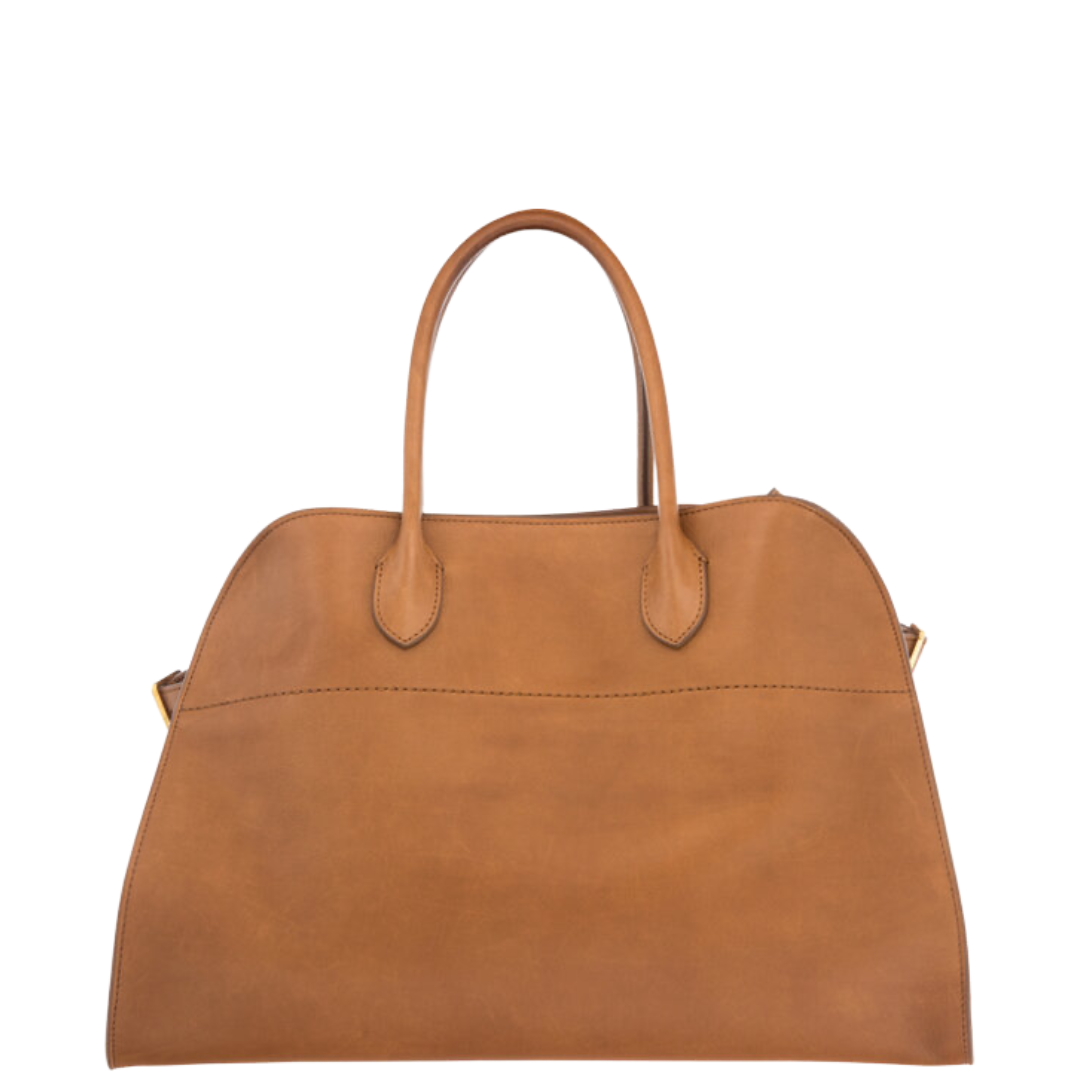 The Row Brown Leather Margaux 15
