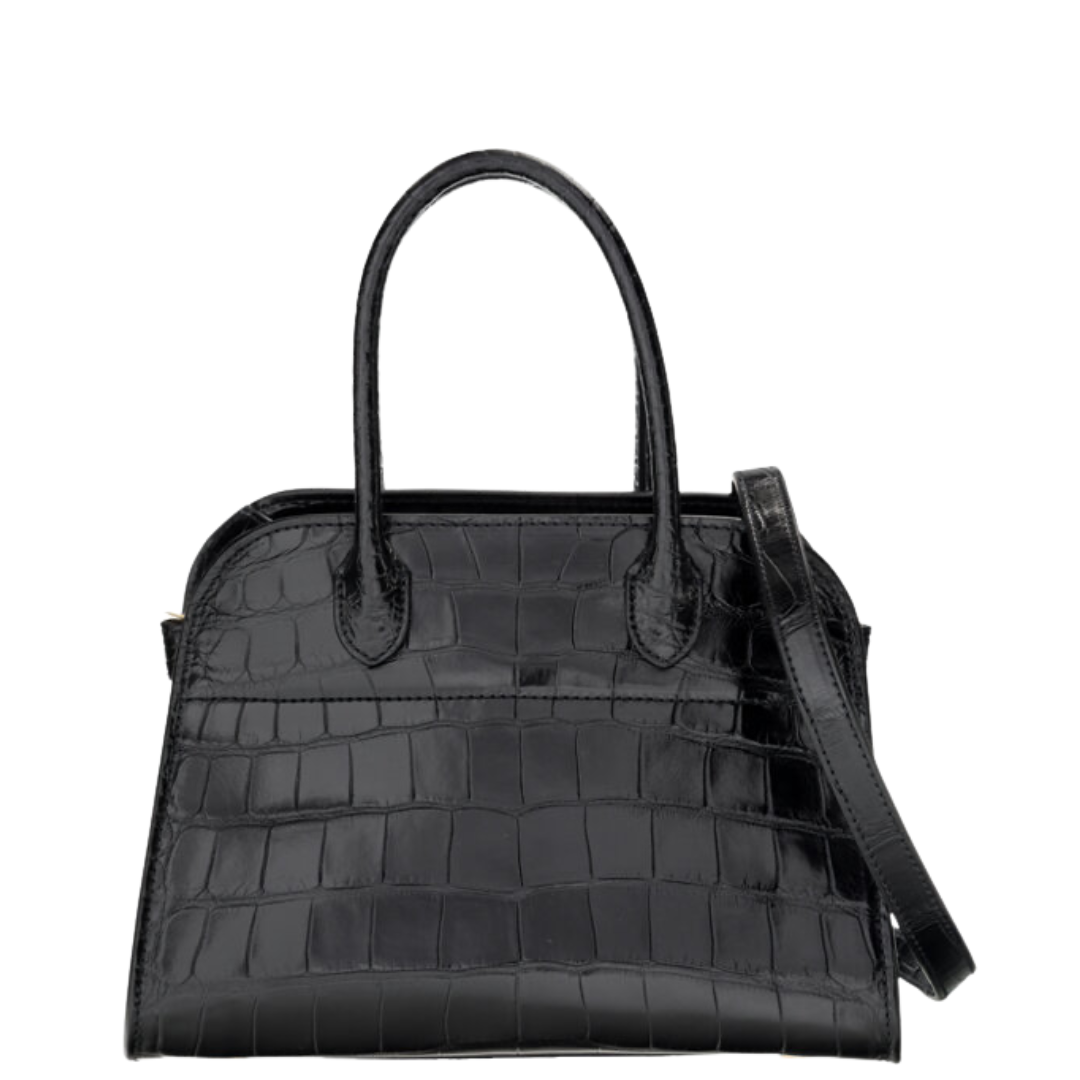 The Row Black Alligator Margaux 10
