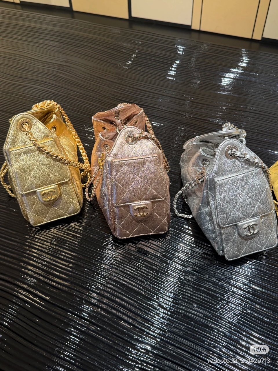 chanel 25 mini metallic colors