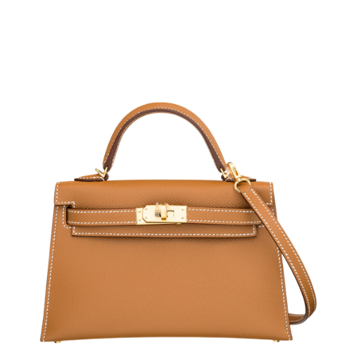 Hermès 20cm Gold Epsom Leather Mini Kelly