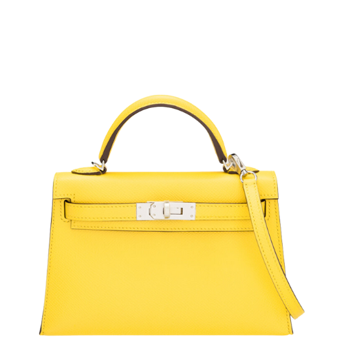 Hermès 20cm Jaune de Naples Epsom Leather Mini Kelly