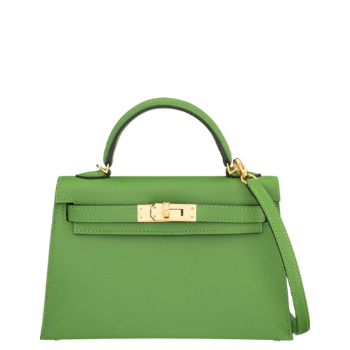 Hermès 20cm Vert Yucca Epsom Leather Mini Kelly