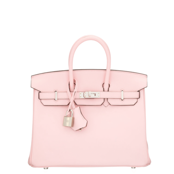 Hermès 25cm Rose Sakura Swift Leather Birkin