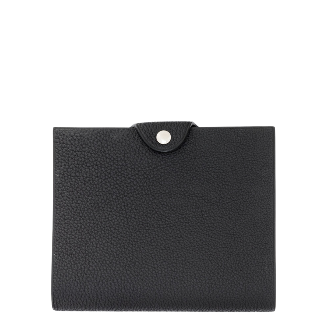 Hermès Black Togo Leather Ulysse PM Notebook Cover & Notebook