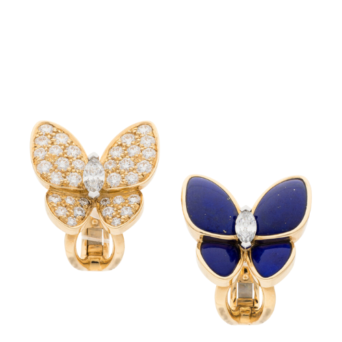 Van Cleef & Arpels Lapis Lazuli, Diamond, Gold Earrings
