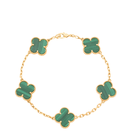 Van Cleef & Arpels Malachite, Gold Bracelet