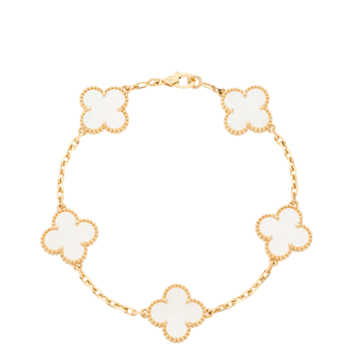Van Cleef & Arpels Mother-of-Pearl, Gold Bracelet