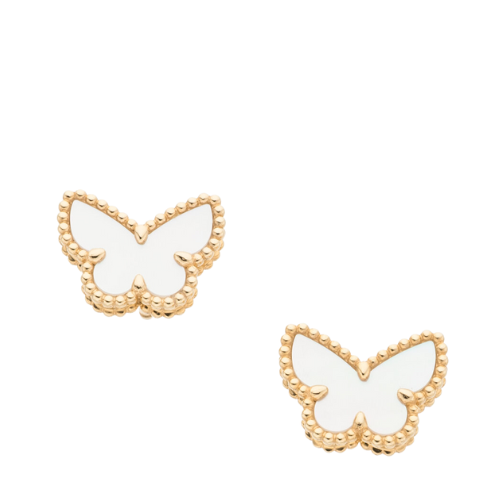 Van Cleef & Arpels Mother-of-Pearl, Gold Earrings