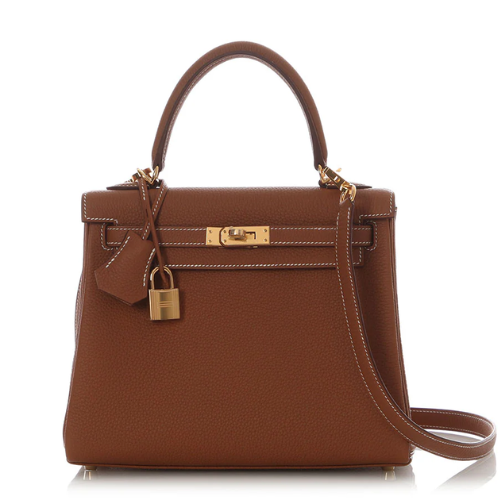 AFF Hermès Gold Togo Kelly 25