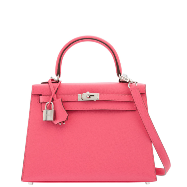 Hermès 25cm Rose Azalee Epsom Leather Kelly Sellier