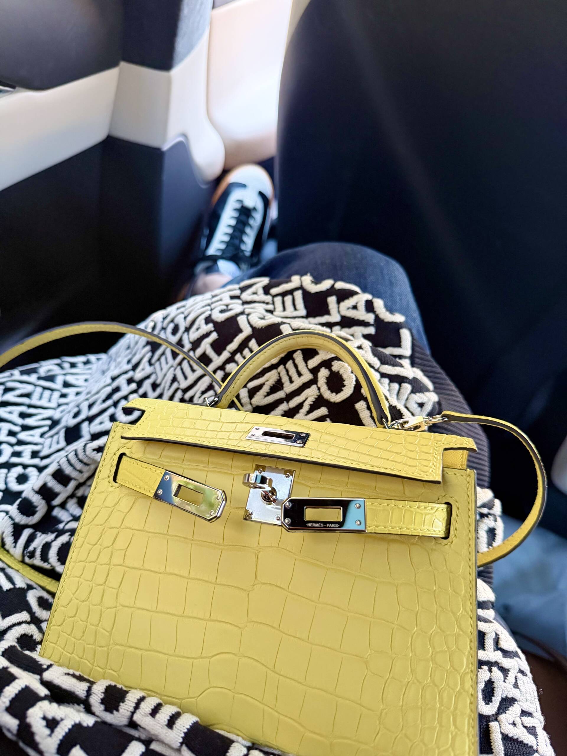 Constance 1-24,PurseBop reveals a Hermes Constance 1-24 in Blue de Malte Polished Lizard