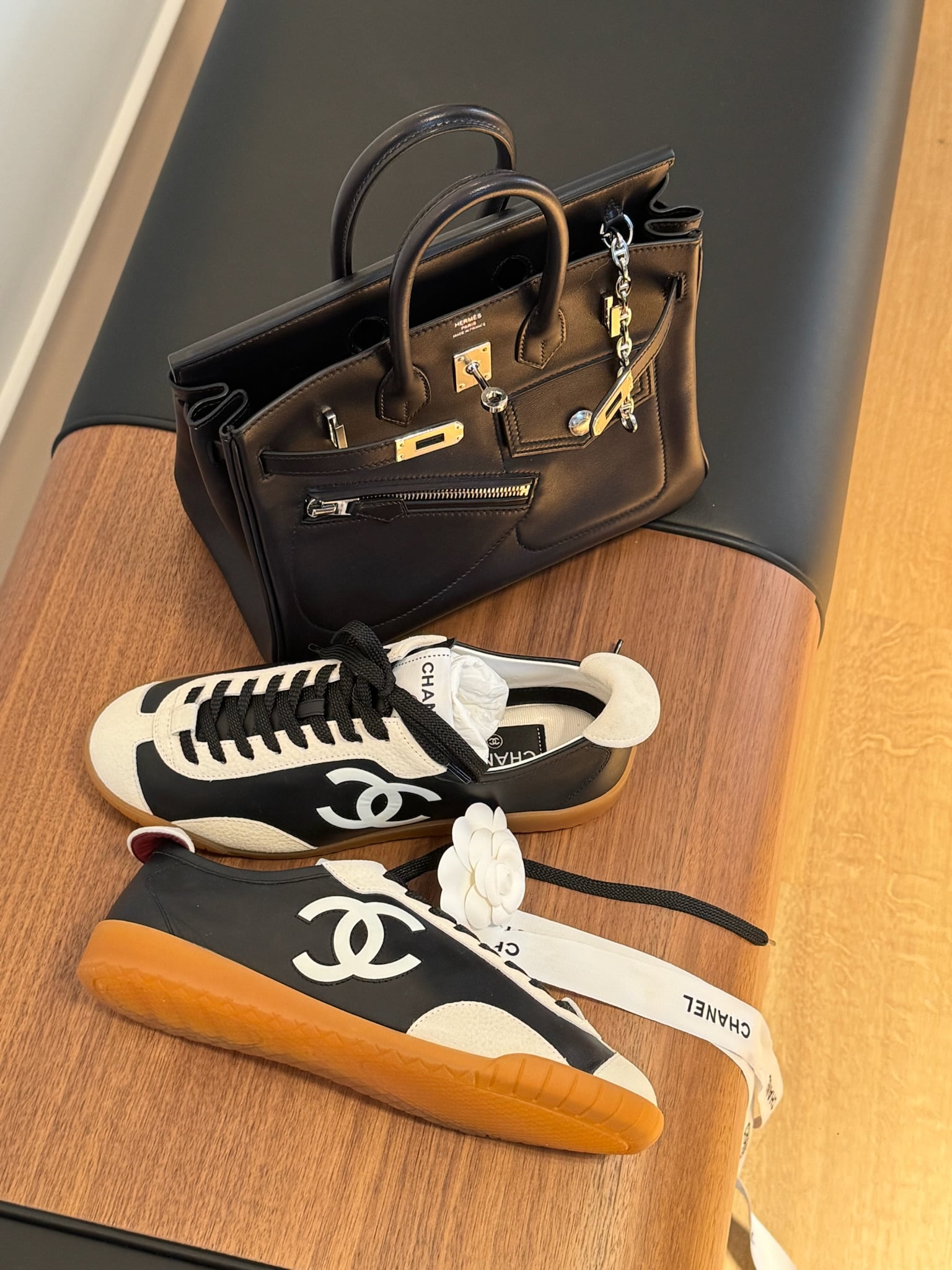 Constance 1-24,PurseBop reveals a Hermes Constance 1-24 in Blue de Malte Polished Lizard