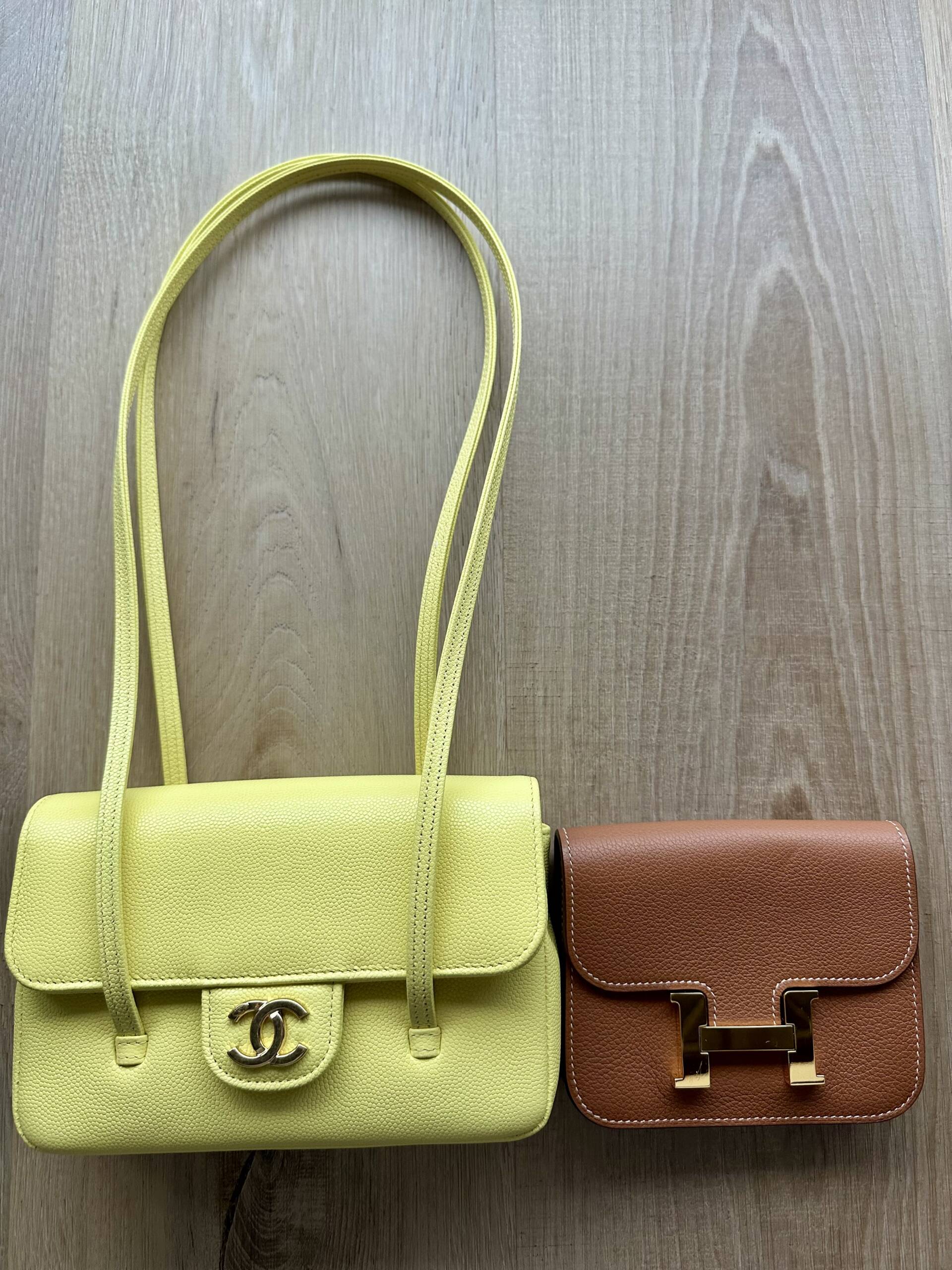 Mini Preppy Coco compared to Hermes Constance Slim