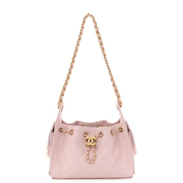 Chanel Caviar Quilted Mini Chanel 25 Light Pink