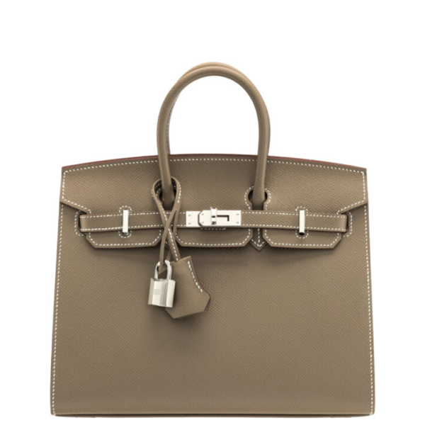 Hermès 25cm Étoupe Epsom Leather Birkin Sellier