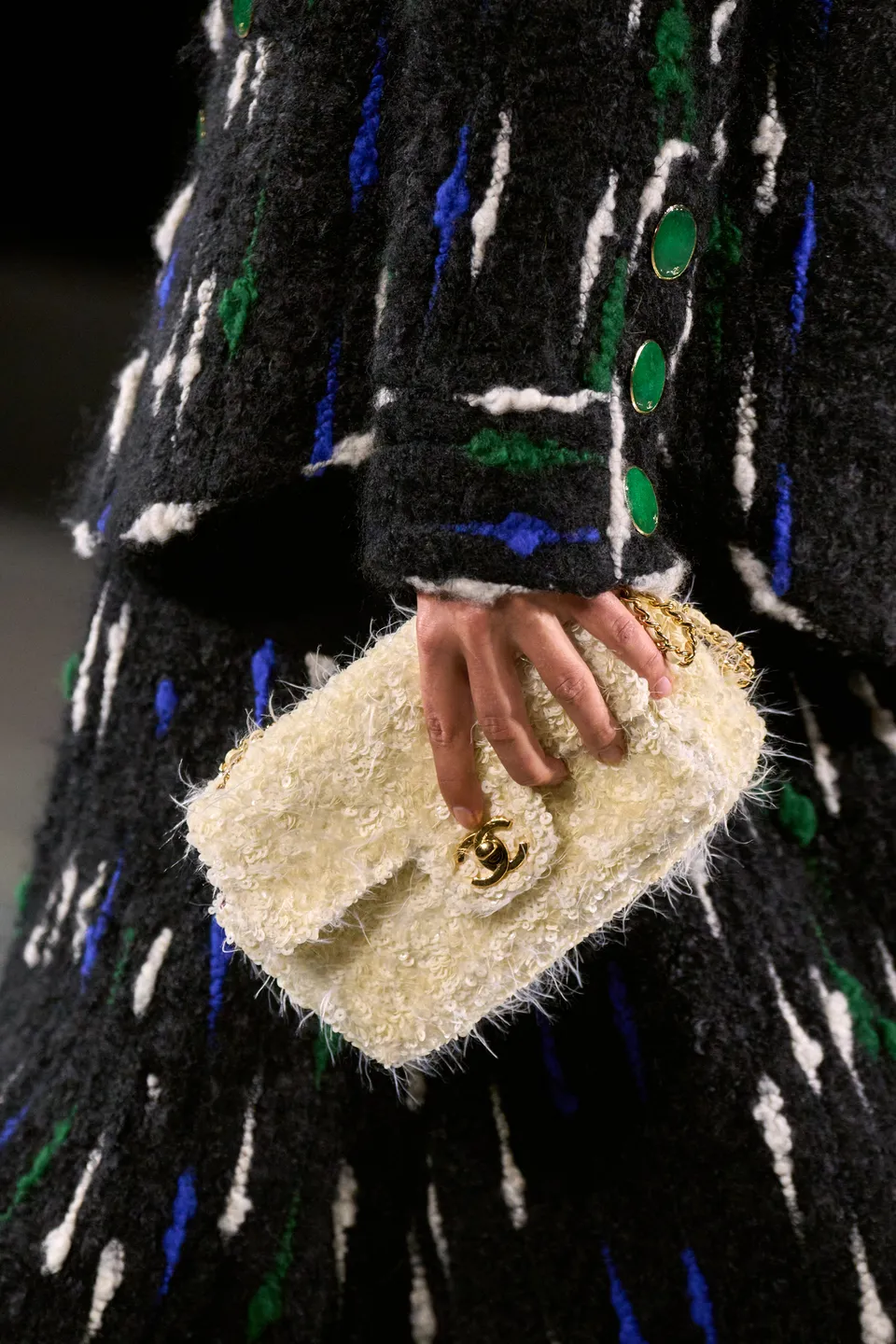 chanel fall-winter 2026 white flap bag