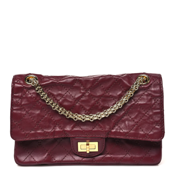 3f56906fb77b595d512df5661fa36e40 Chanel Lambskin Quilted Crush 2.55 Reissue 225 Flap Dark Burgundy