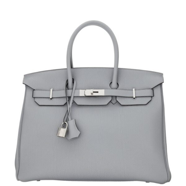 Hermès 35cm Gris Pantin Togo Leather Birkin