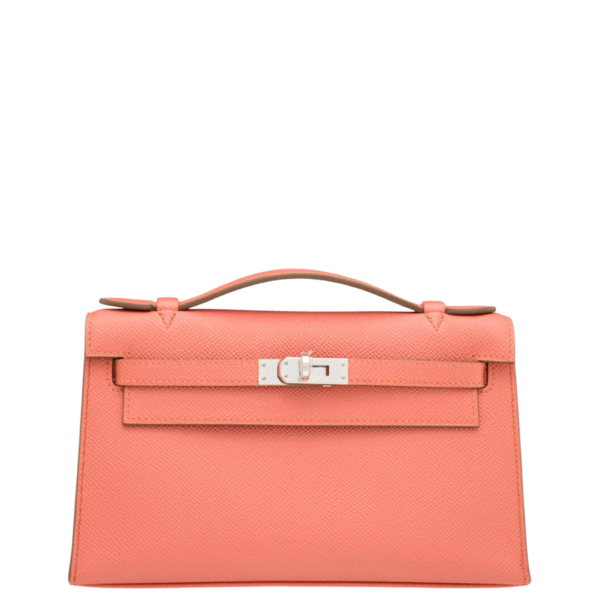Hermès Flamingo Epsom Leather Kelly Pochette Hermès Flamingo Epsom Leather Kelly Pochette